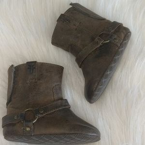 FRYE Toddler Brown Leather Boots